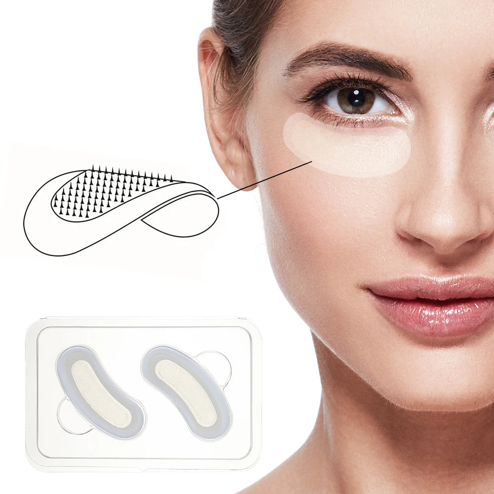 Ácido hialurônico microagulha remendos para os olhos máscara para anti envelhecimento olheiras hidratante sob almofadas de gel para os olhos cuidados com a pele