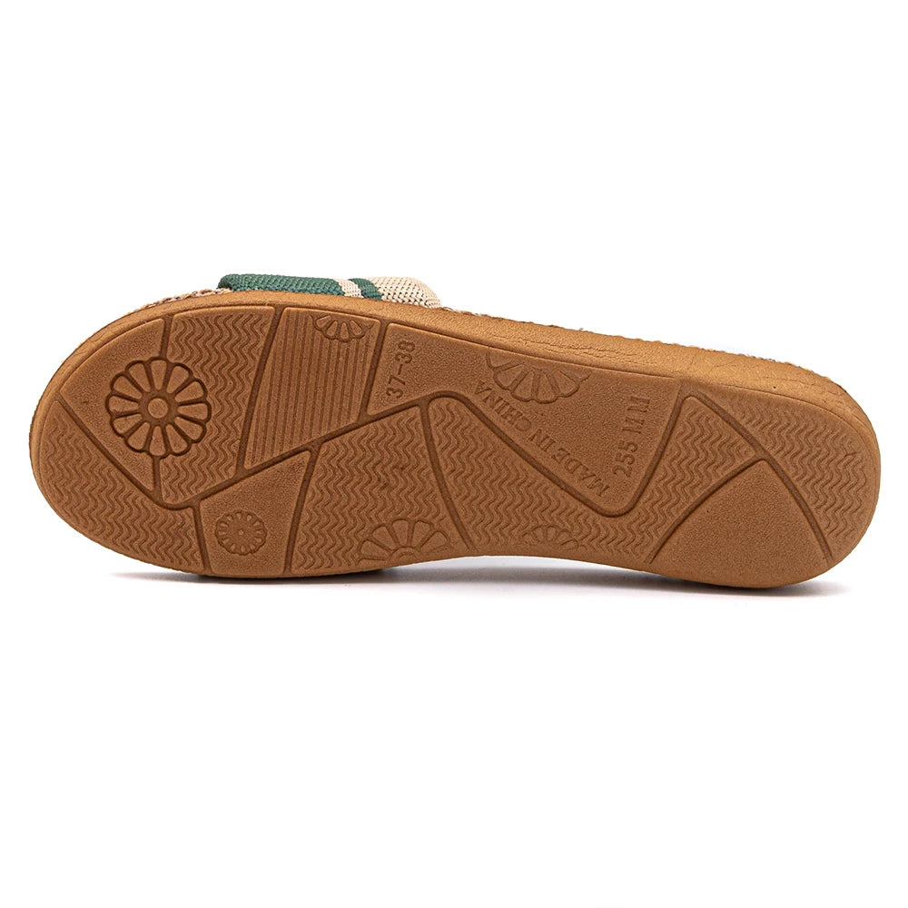 36-45 sandálias planas chinelos de praia verão casa linho leve eva antiderrapante slides para homens mulheres indoor ao ar livre flip flops