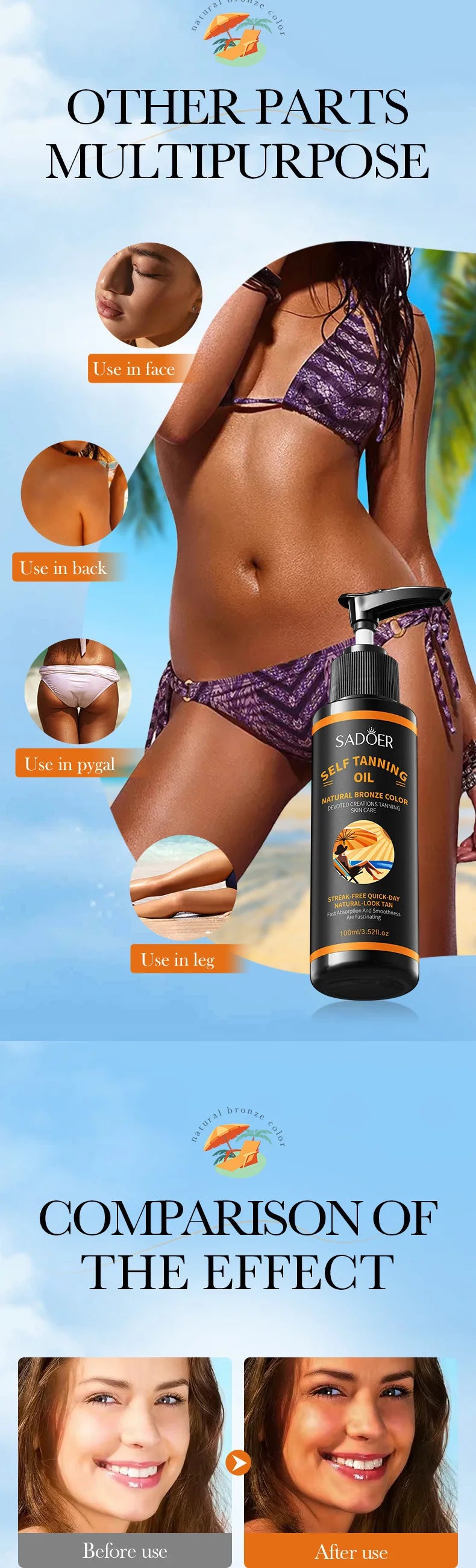Spray de Bronzeamento 100ml: Textura Leve, Hidratante, Tonalidade Preta Bonita, Cria um Visual Mais Selvagem e Confiante. Grande Capacidade, Acabamento Bege Bonito, Sem Manchas, Secagem Rápida, Sem Efeito Bronzeador.
