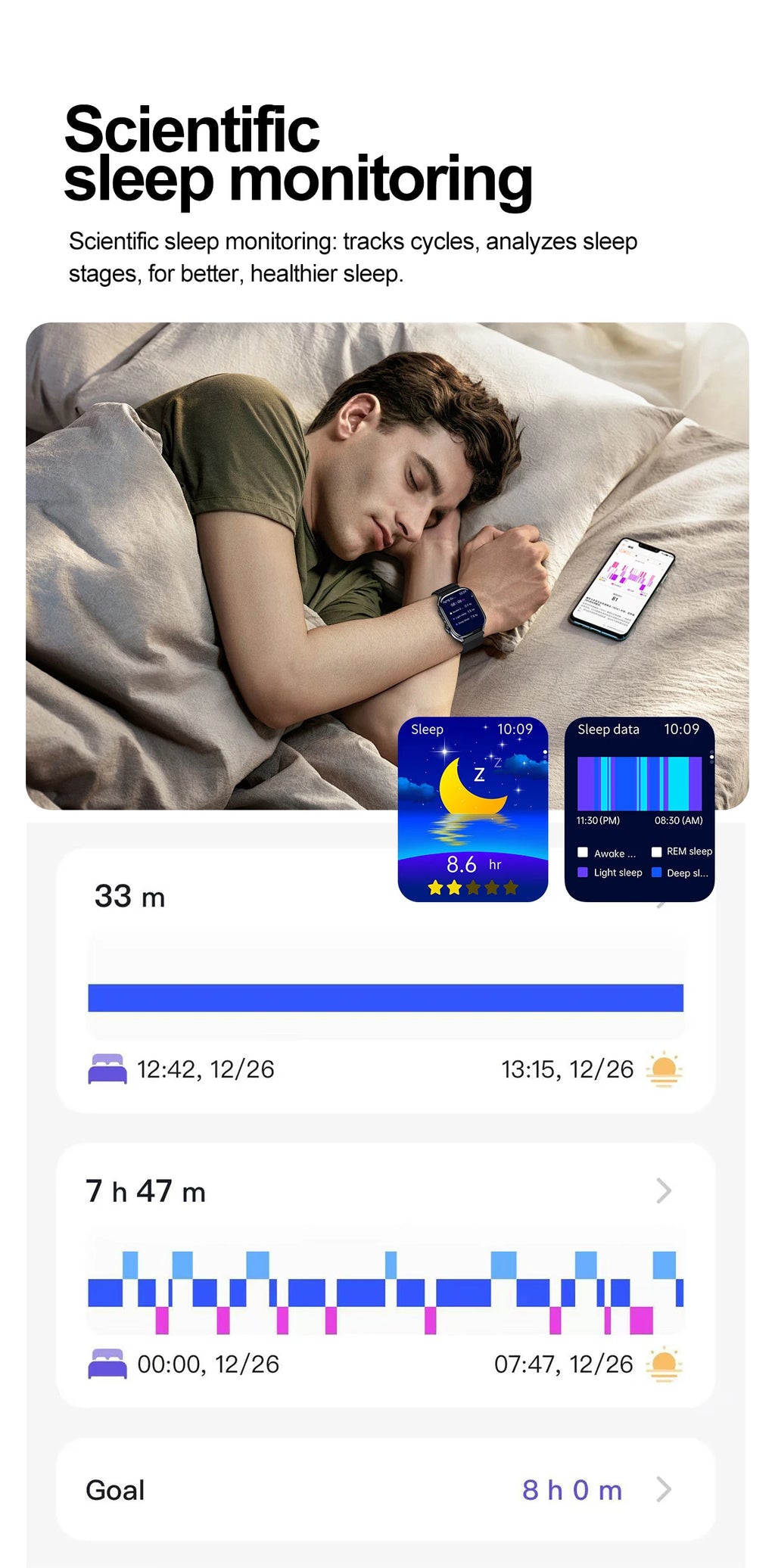 Novo Smartwatch 2026 com ECG Preciso, Análise de Saúde Cardíaca, Análise de Sangue, Lipídios no Sangue, Pressão Arterial e Chamada Bluetooth para Homens