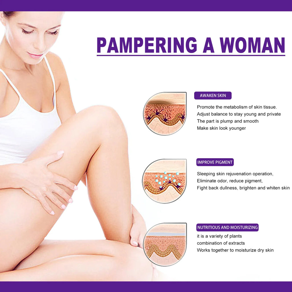 Creme de clareamento para peças íntimas, Soro das axilas, Bunda, Joelho, Interior, Coxa, Peças de clareamento íntimo, Remover melanina