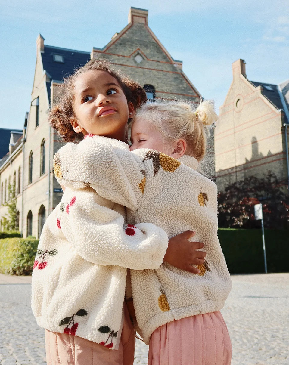 2024 inverno ks crianças algodão lã de cordeiro quente outerwear roupas meninas impressão casacos do bebê meninos mais jaquetas de lã crianças roupas