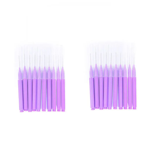 Descartável Brow Lifting Brushes, Mini Escova De Sobrancelha, Bendable Micro Cílios Aplicadores, Ferramentas De Maquiagem, Bendable, 20Pcs