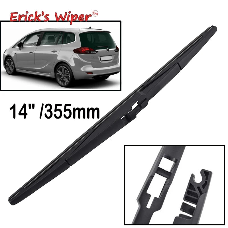 Erick limpador 14 "lâmina de limpador traseiro para opel zafira tourer c 2011 - 2020 pára-brisas limpo porta traseira janela escova de chuva