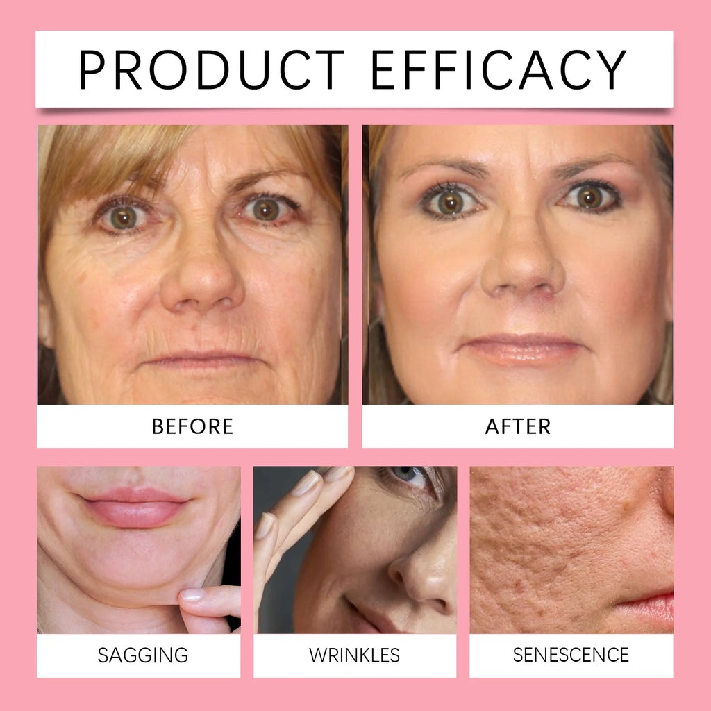 Ouhoe Máscara Peel Off de Colágeno com Pincel de Aplicação Anti Rugas Firmador Hidratante Fácil Descasque Todos os Tipos de Pele Não Irritante Limpo