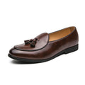 Sapatos formais masculinos mocassins com borla