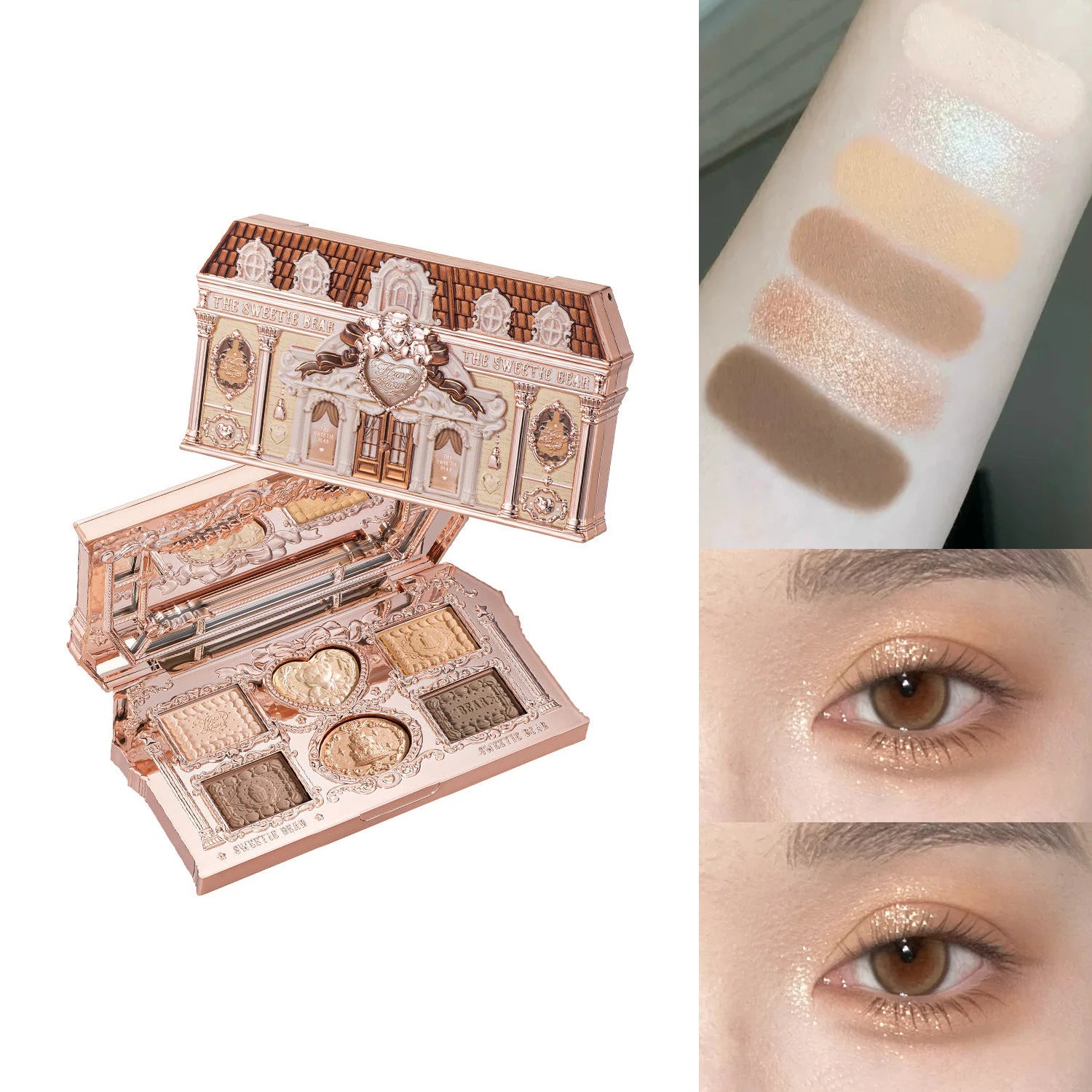 Flower Knows 2026 Bunny Garden Paleta de Sombras Temática de Coelhinho Coleção de Cosméticos Completa com Blush e Iluminador