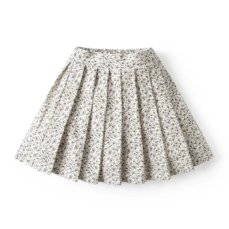 Princesa saias plissadas para crianças meninas boutique crianças roupas de férias meninas smocking vestido floral saia roupas