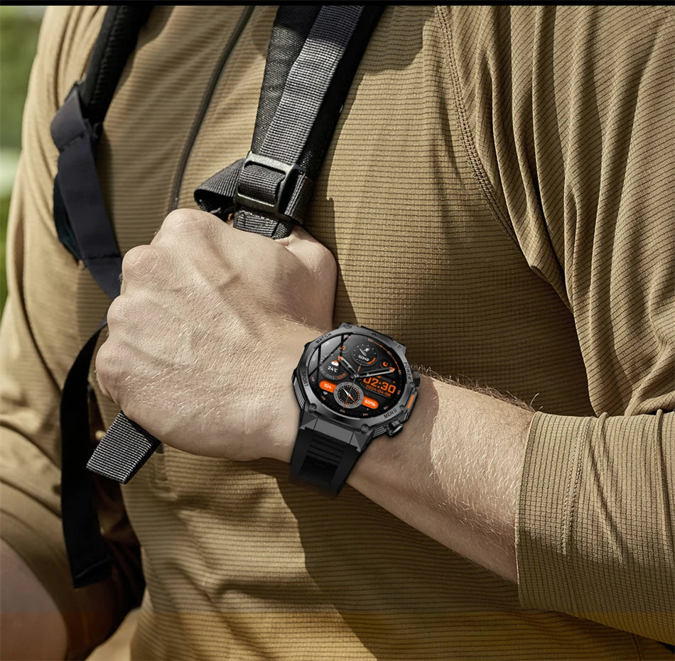 Novo relógio inteligente masculino 2025 chamada bluetooth um clique conexão relógios ip67 à prova dip67 água 800mah bateria smartwatch homem android ios