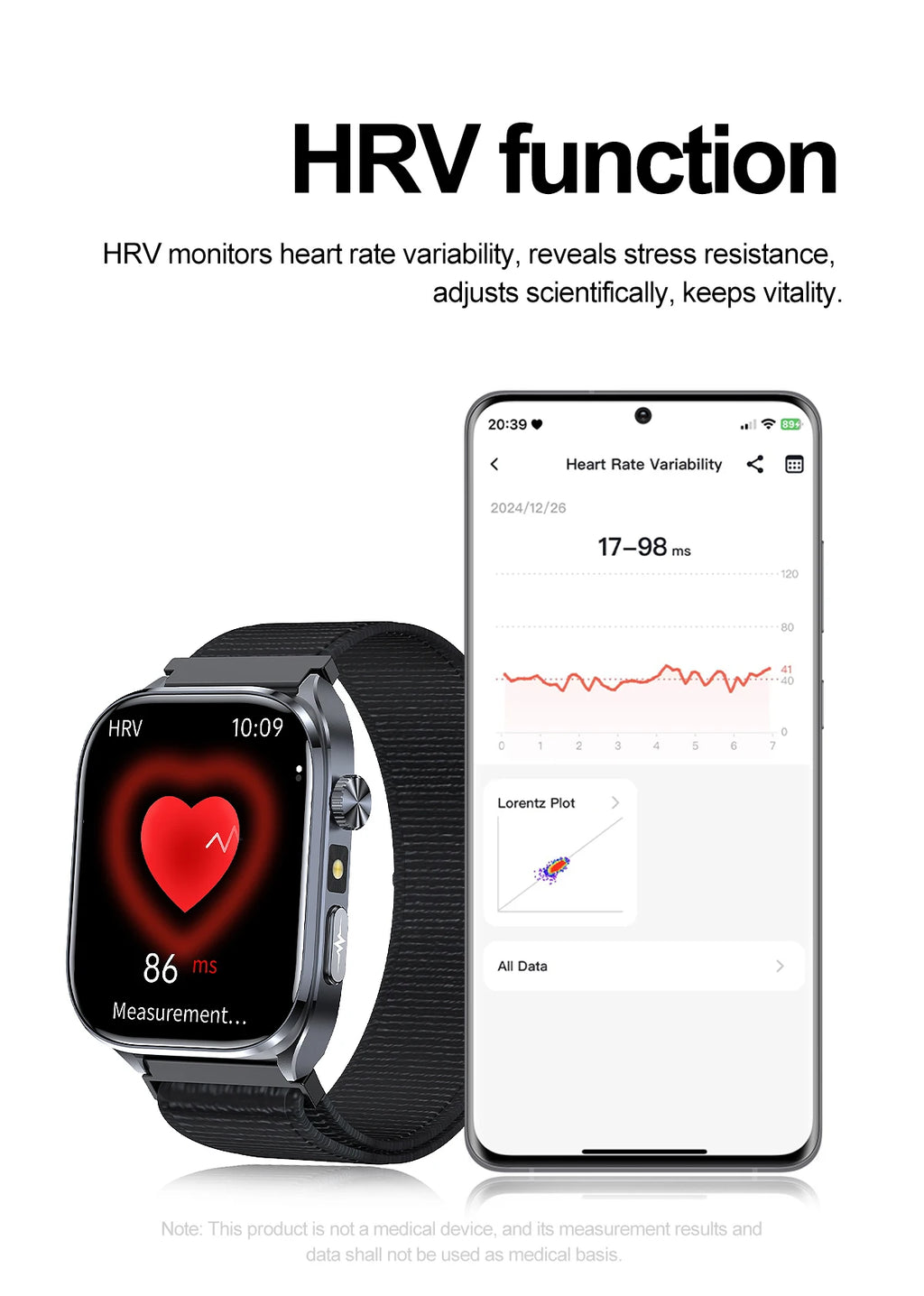 Novo Smartwatch 2026 com ECG Preciso, Análise de Saúde Cardíaca, Análise de Sangue, Lipídios no Sangue, Pressão Arterial e Chamada Bluetooth para Homens