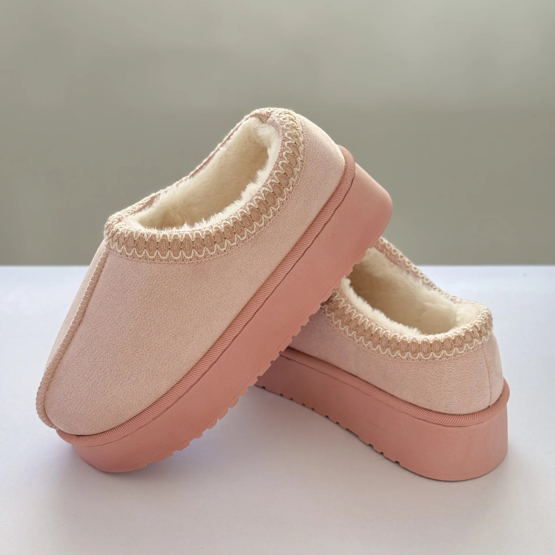 2025 plataforma chinelos macios mulheres/homens casa apartamentos moda pelúcia sapatos de inverno senhoras casa elegante calçados casuais tamanho grande