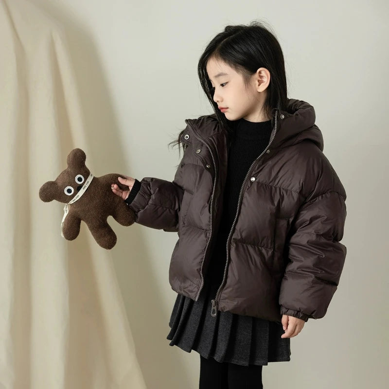 Meninas para baixo jaqueta de algodão crianças jaqueta de algodão grosso superior jaqueta de algodão crianças jaquetas para meninas casacos de inverno ropa de niña Пухоiyahaк