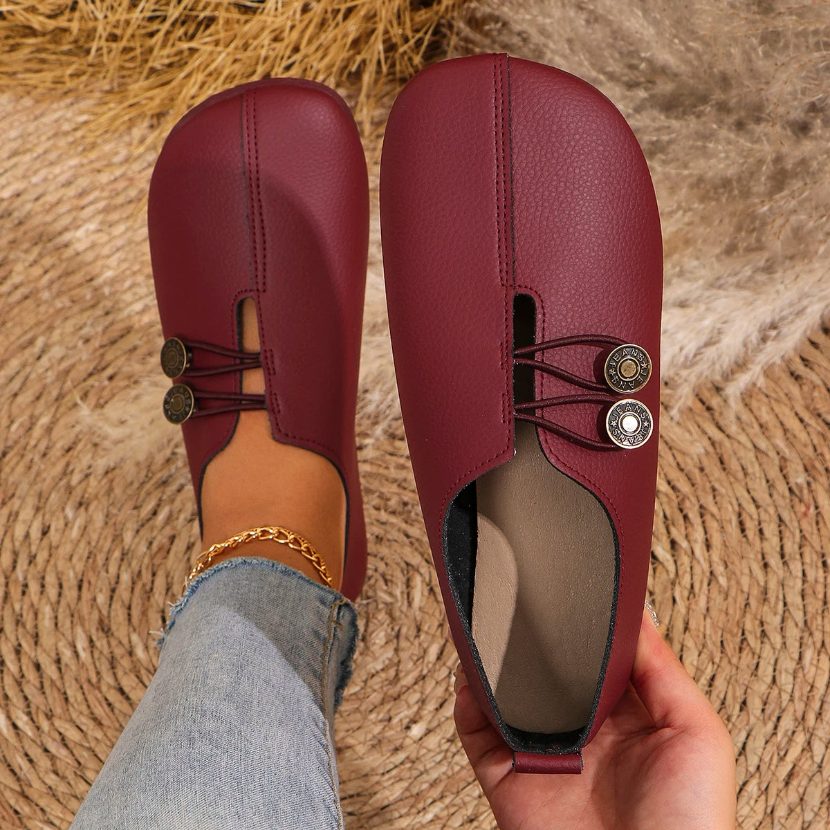 Mulheres apartamentos sapatos 2024 nova primavera outono casual confortável sapatos de barco mocassins dedo do pé redondo ballet ao ar livre fundo macio sapatos planos