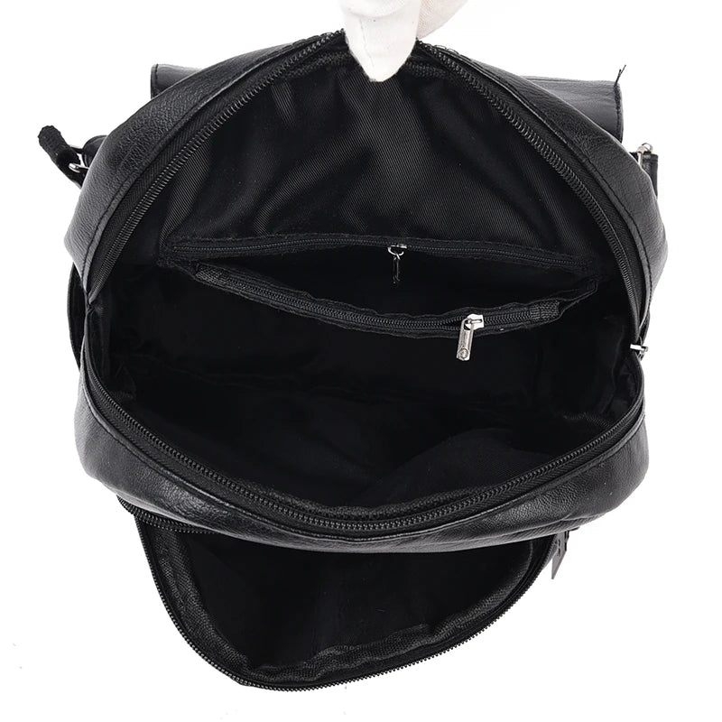 Mochilas de couro vintage para mulheres, bolsa escolar para meninas, mochila de viagem para senhoras, mochila feminina de alta qualidade, nova