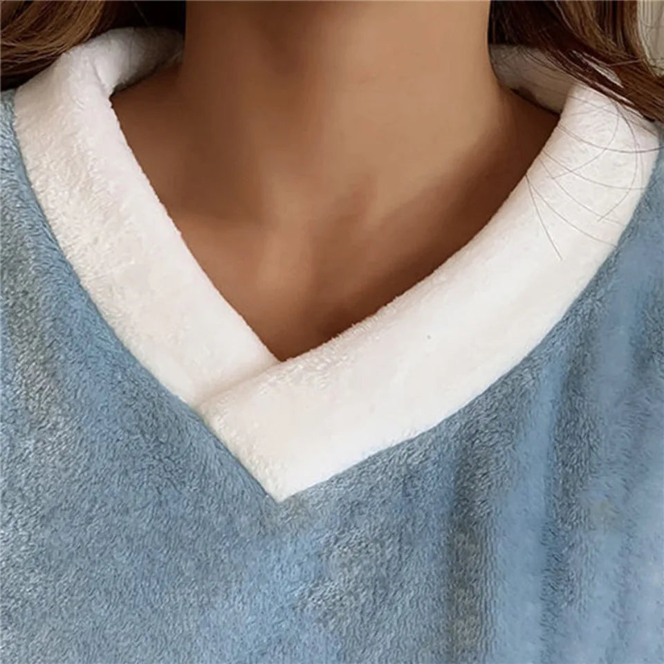 Outono inverno flanela conjuntos de pijamas femininos moda xadrez impresso teddy pijamas veludo homewear kawaii meninas pijamas mujer pijama