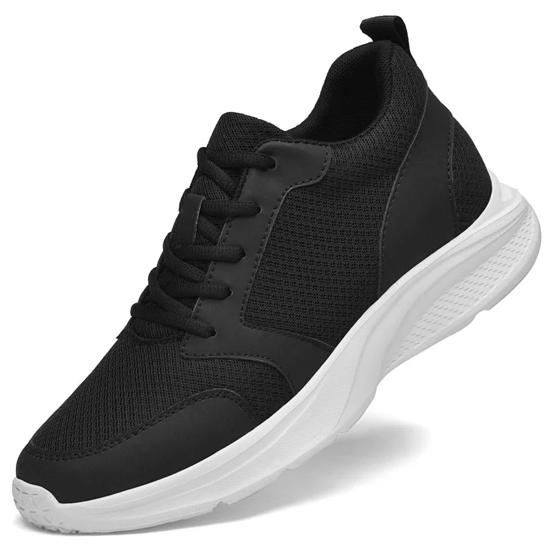Homens sapatos de elevador aumento de altura tênis sapatos para homem 10cm esportes sapatos casuais invisível sapatos de aumento interno para homem 8cm
