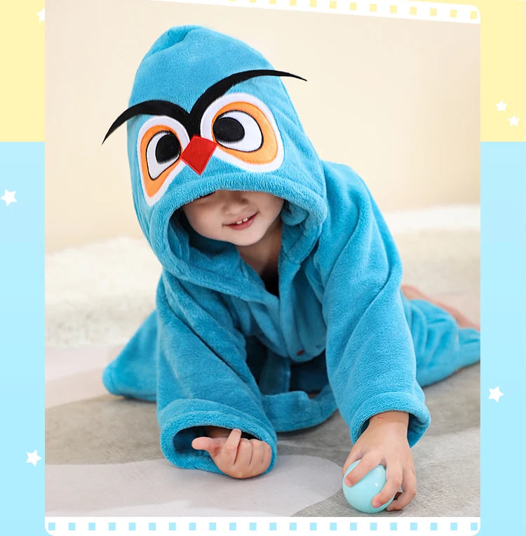 Roupão Infantil Absorvente Quente Robe Banho Bebé Macio Crianças Toalha Capuz Banho Grande Toalha Banho Bebé Roupa Banho Praia Robe Menina Pijama Menino Casa Toddler Lar