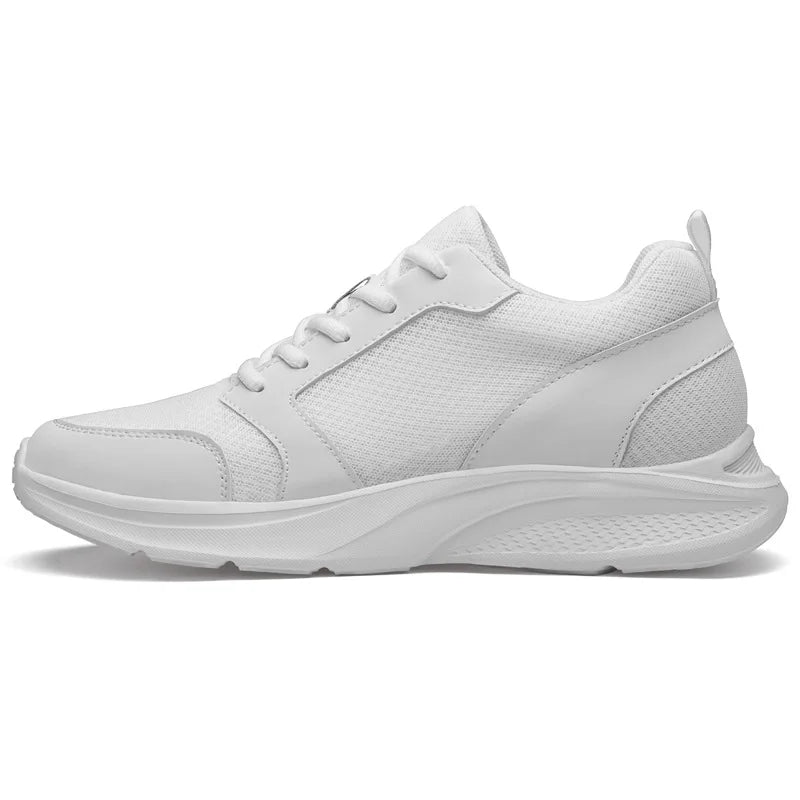 Homens sapatos de elevador aumento de altura tênis sapatos para homem 10cm esportes sapatos casuais invisível sapatos de aumento interno para homem 8cm
