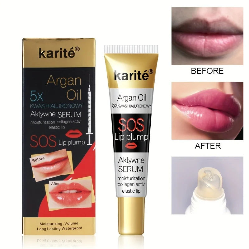 Brilho labial hidratante duradouro de volume extremo - fórmula nutritiva de óleo mineral intensificador labial maquiagem líquida lábios mais cheios