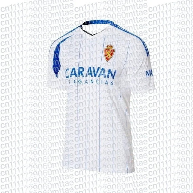 Camisas de Futebol Real Zaragoza 2025, Jerseys Casuais Respiráveis para Torcedores, Unissex e Adequadas para Crianças e Homens
