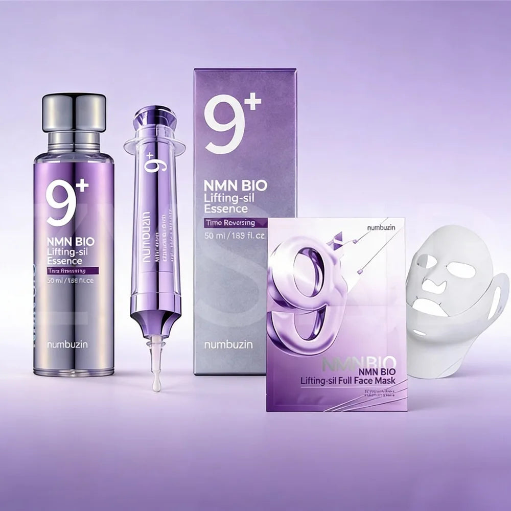Numbuzin NO.9 NAD + BIO Máscara de levantamento Essência Reparação profunda Revitalizante Iluminador Suavizante da pele Criar pele radiante hidratada