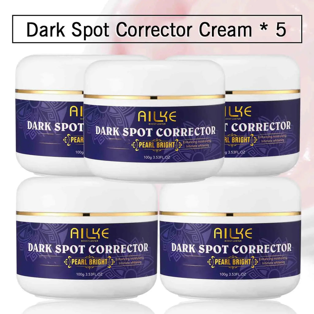 AILKE Glutationa 5 em 1 Kit de cuidados com a pele feminina, com loção corporal, soro, creme para remoção de manchas escuras, creme corporal, sabonete iluminador