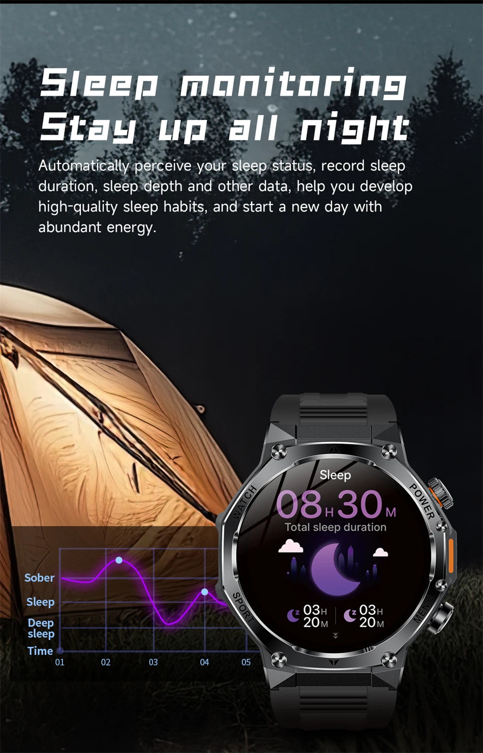 Novo relógio inteligente masculino 2025 chamada bluetooth um clique conexão relógios ip67 à prova dip67 água 800mah bateria smartwatch homem android ios