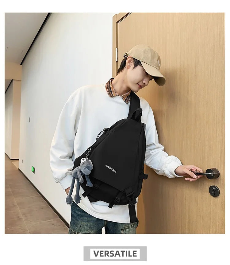 2025 novo saco de peito masculino crossbody saco multifuncional casual um ombro mochila grande capacidade sacos do mensageiro