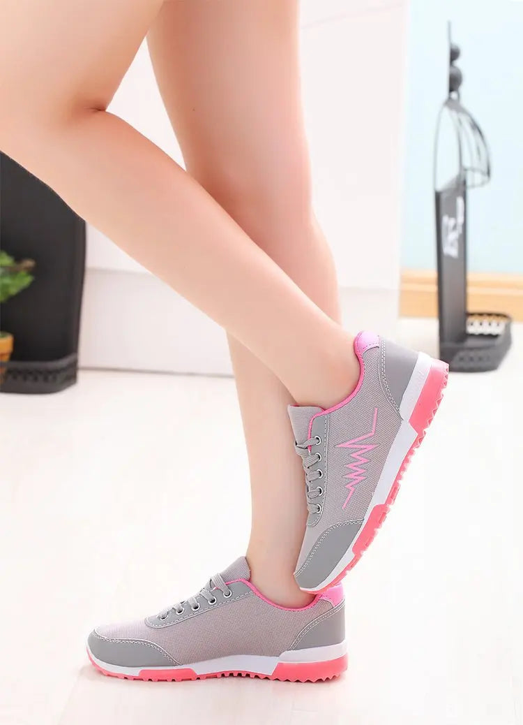 2024 sapatos de cunha mulher malha sapatos femininos designers de luxo rendas vermelho preto tênis feminino casual chaussures femme cesta femme