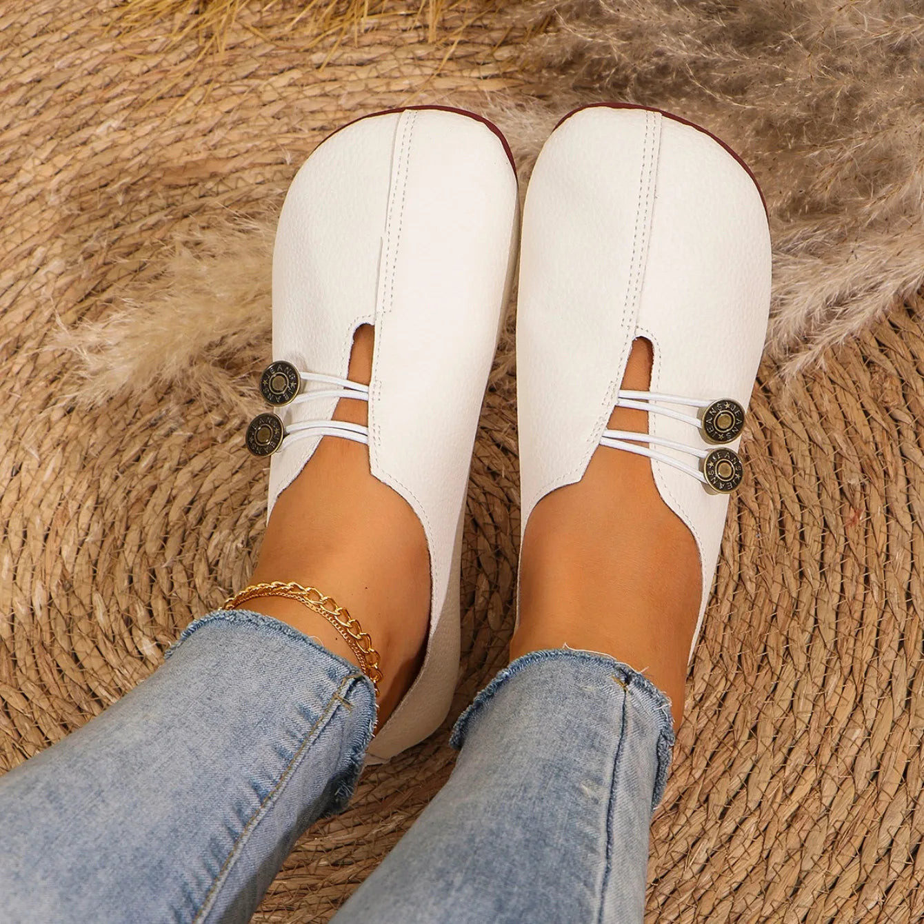 Mulheres apartamentos sapatos 2024 nova primavera outono casual confortável sapatos de barco mocassins dedo do pé redondo ballet ao ar livre fundo macio sapatos planos