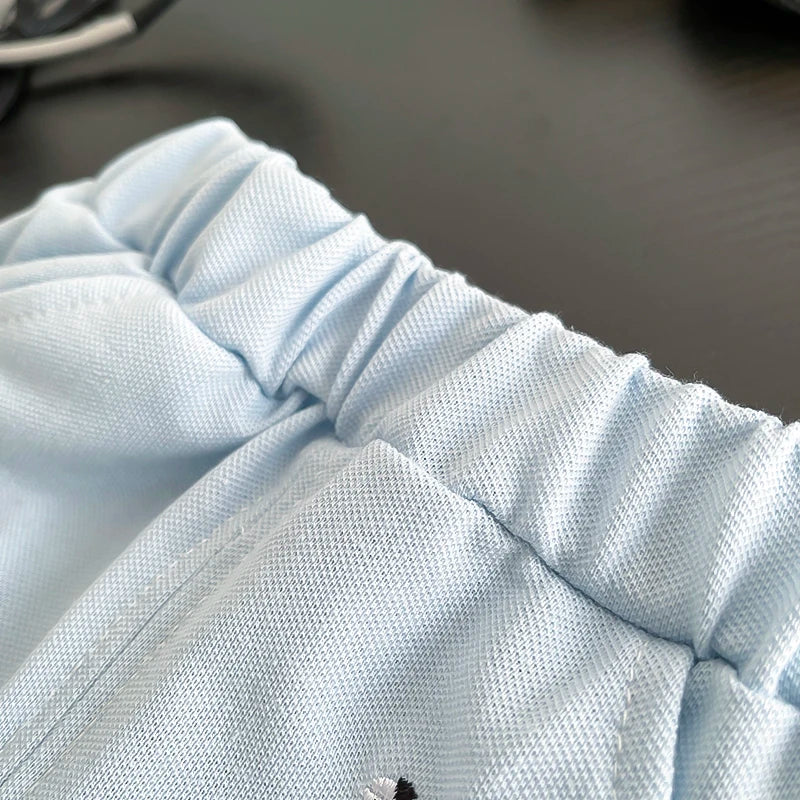 Novo Conjunto de Roupas de Verão para Bebês, Camiseta Polo de Cor Sólida e Shorts para Meninos, 2 Peças/Conjuntos, Roupas Infantis para 1-5 anos