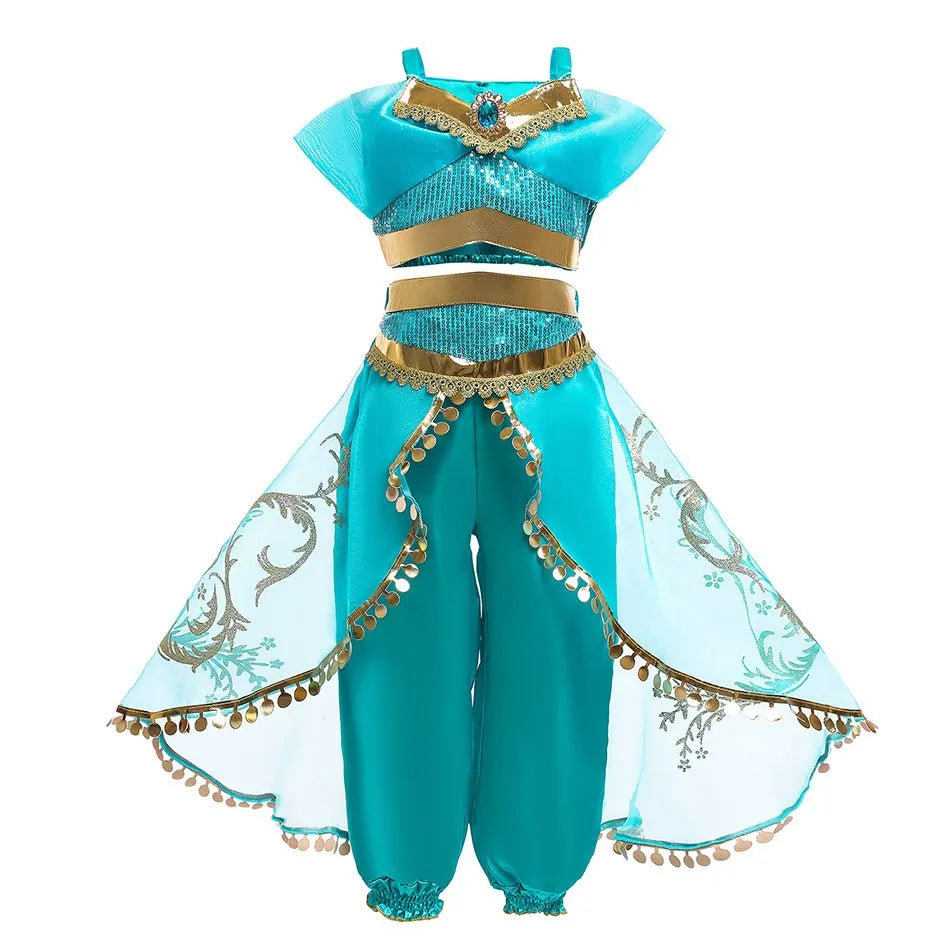 Crianças neve branca cinderela aurora anna elsa traje menina cosplay vestido crianças encanto mirabel pequena sereia roupas de halloween