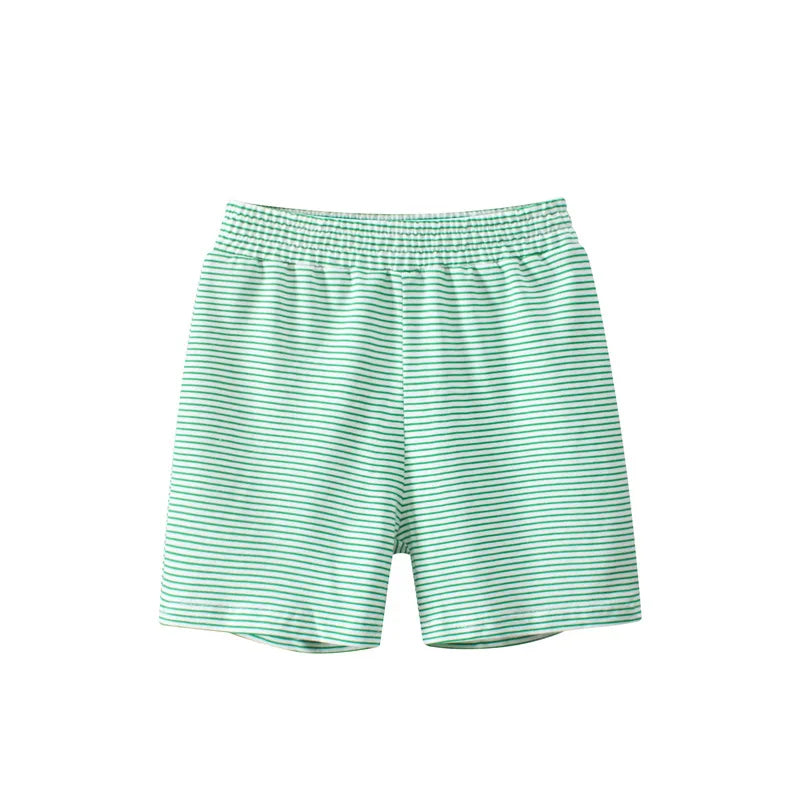 2023 Verão Crianças Dinossauro Carro Shorts Dos Desenhos Animados para o Menino 100% Algodão Puro Crianças Meninas Esportes Casual Meia Calças para Idades 1-9 Crianças