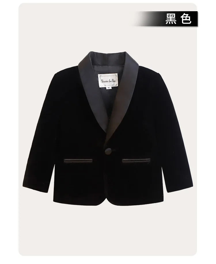 Meninos primavera outono terno jaqueta crianças festa blazers fraque topo crianças vestido formal casamento smoking desempenho casaco de manhã