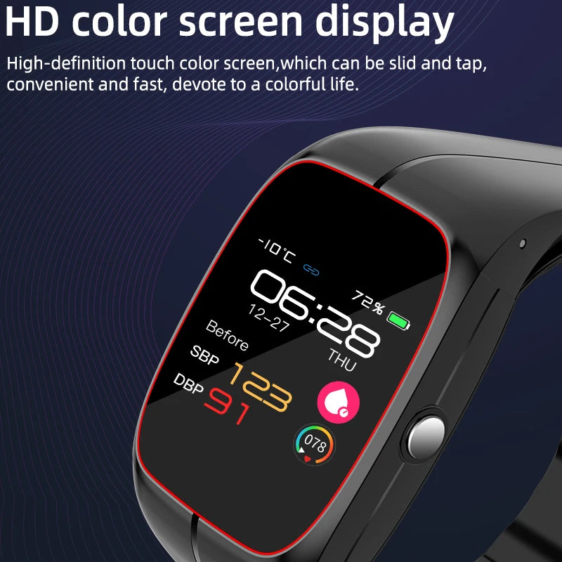 Oxigênio no sangue pressão arterial temperatura corporal monitor de freqüência cardíaca smartwatch masculino à prova dwaterproof água sono esporte saúde relógios inteligentes feminino