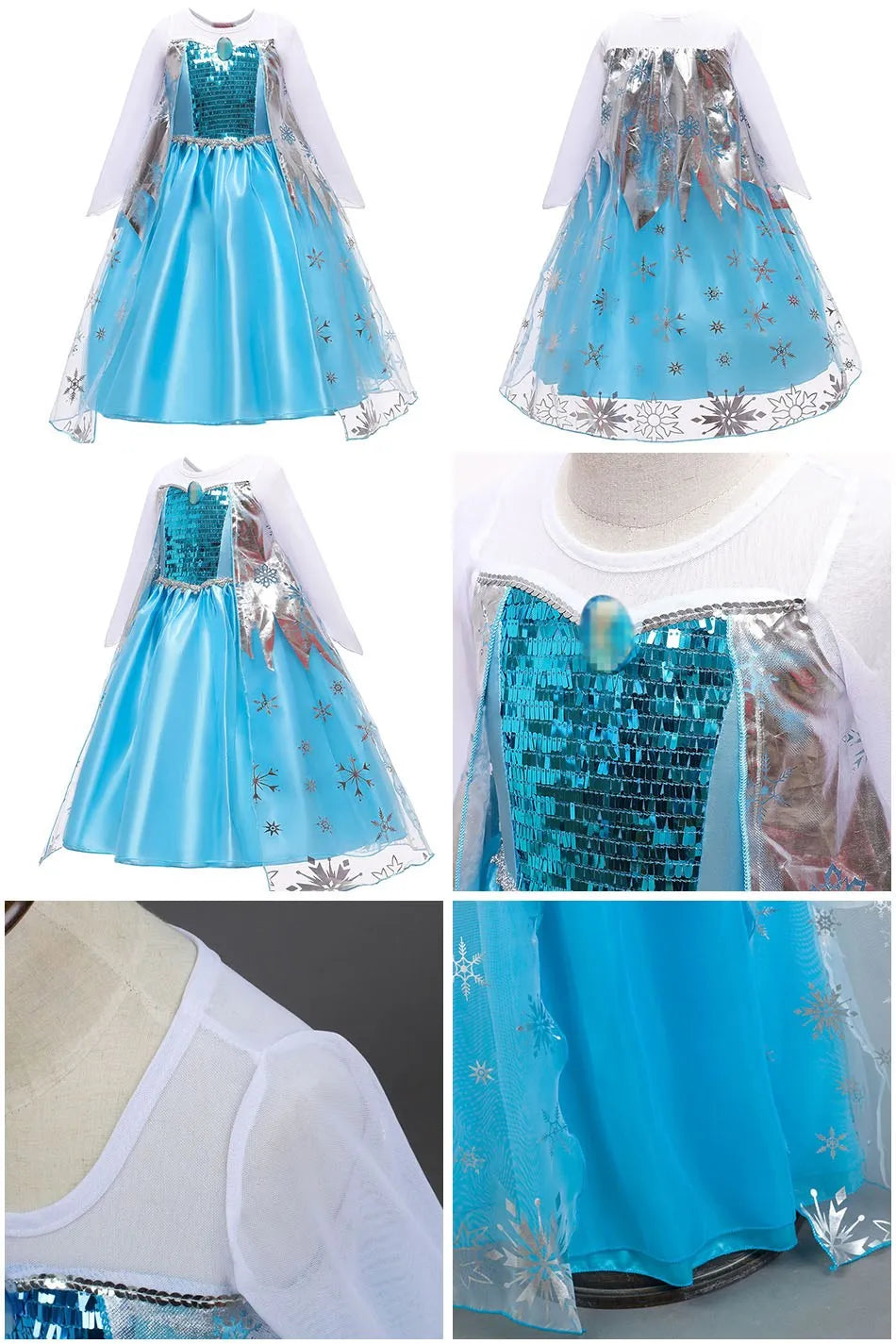 Crianças neve branca cinderela aurora anna elsa traje menina cosplay vestido crianças encanto mirabel pequena sereia roupas de halloween