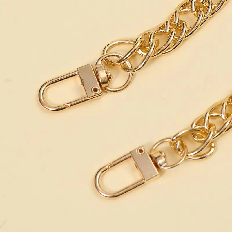 110cm bolsa feminina corrente de alumínio cor retenção ouro diy simples corrente envoltório de metal corrente axilas alça de ombro alça de substituição