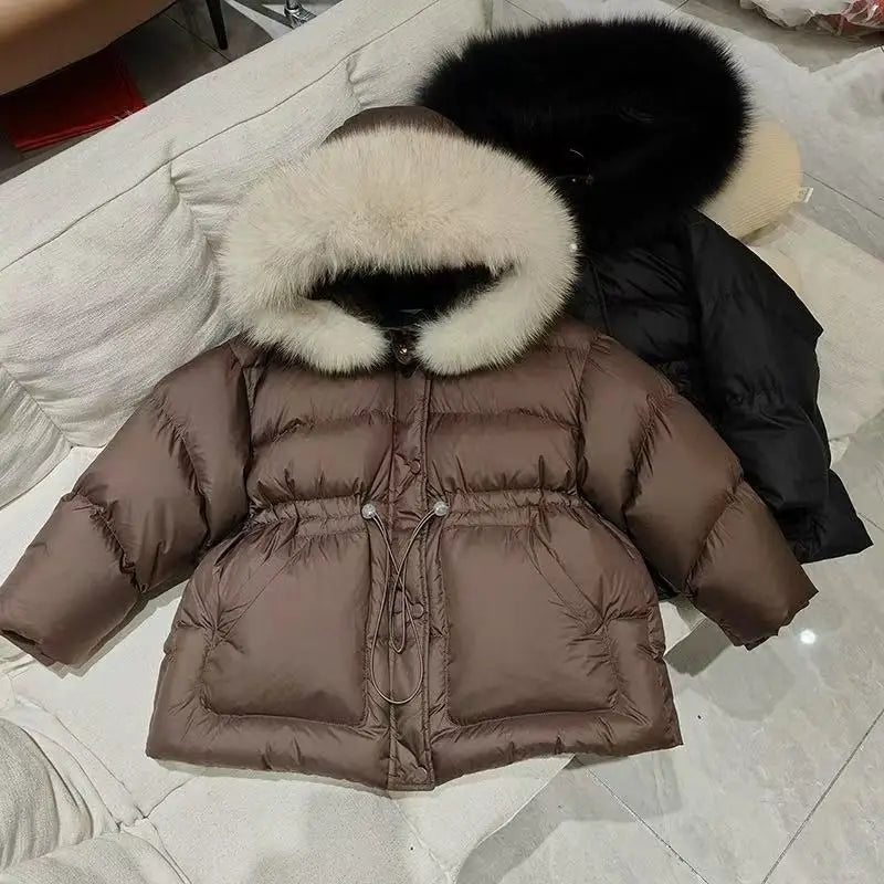 RAISE crianças meninas parkas engrossar quente crianças bebê meninas outerwear casaco 2-10 anos júnior meninas pele do falso com capuz jaquetas de inverno