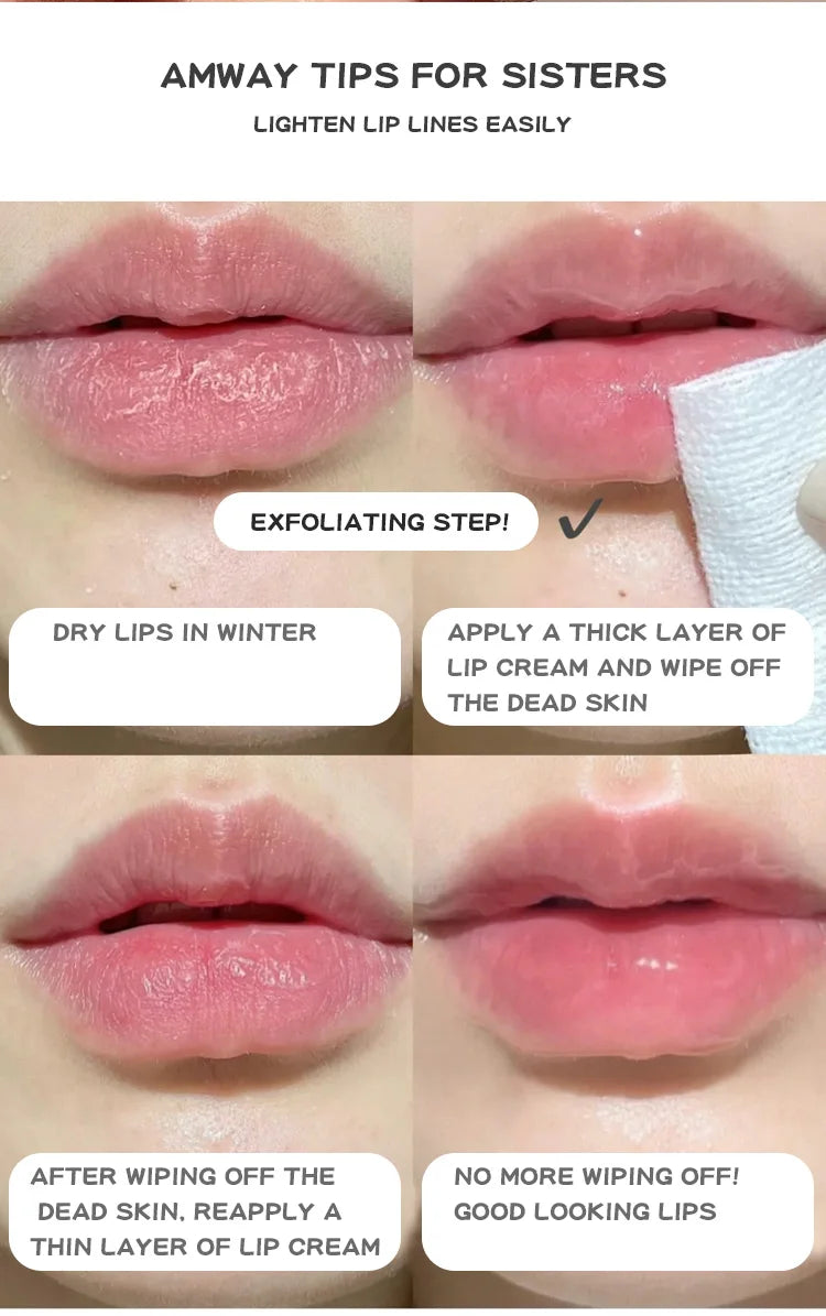 Óleo Labial Gege Bear Crystal Jelly Fruit com Pêssego, Uva e Abacate, Hidratante, Nutritivo e Clareador de Linhas Labiais