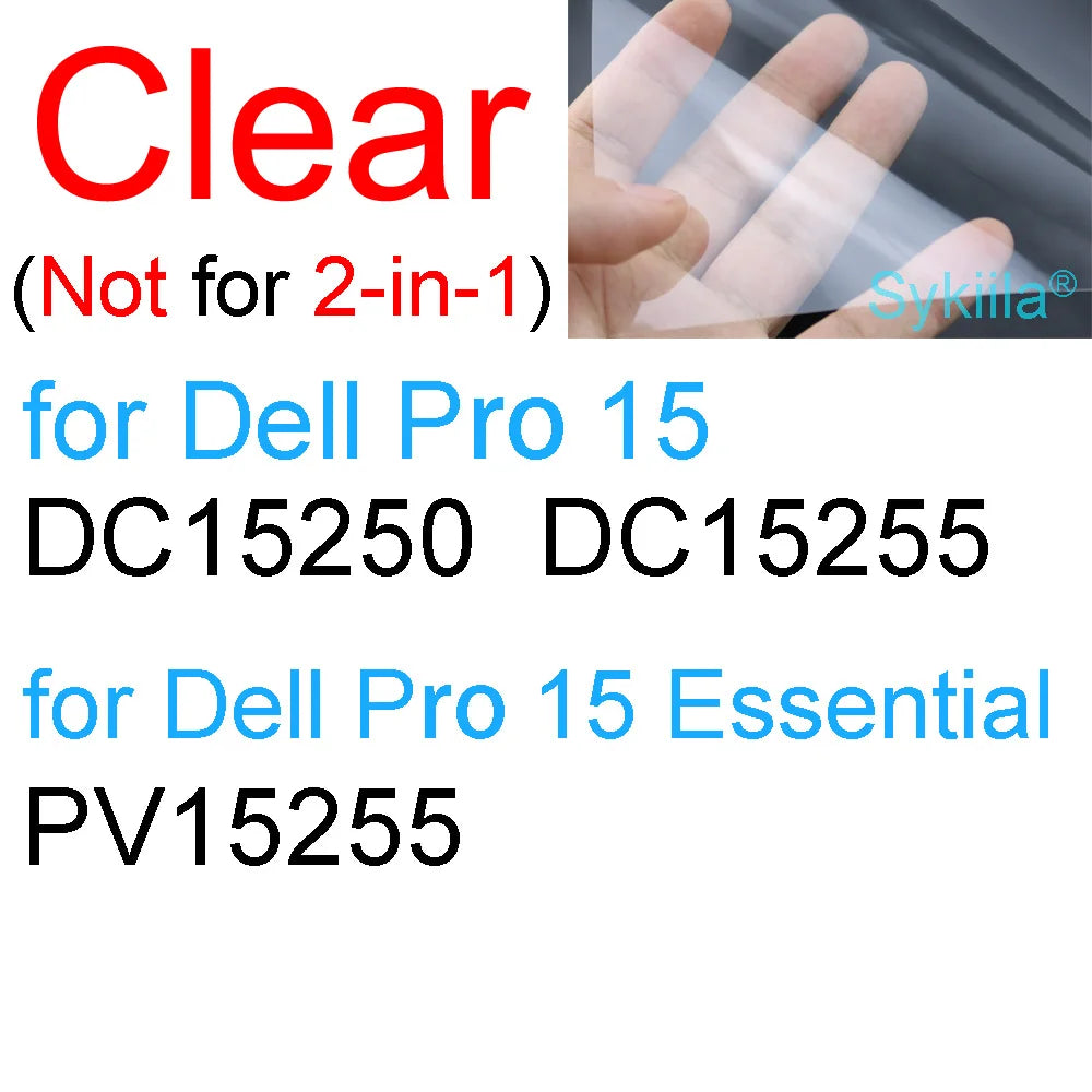 Protetor de Tela para Dell 14 Pro 13 15 16 Plus Max 18 DC14255 PC14255 DB16255 PC16255 HD Transparente Fosco Película Protetora