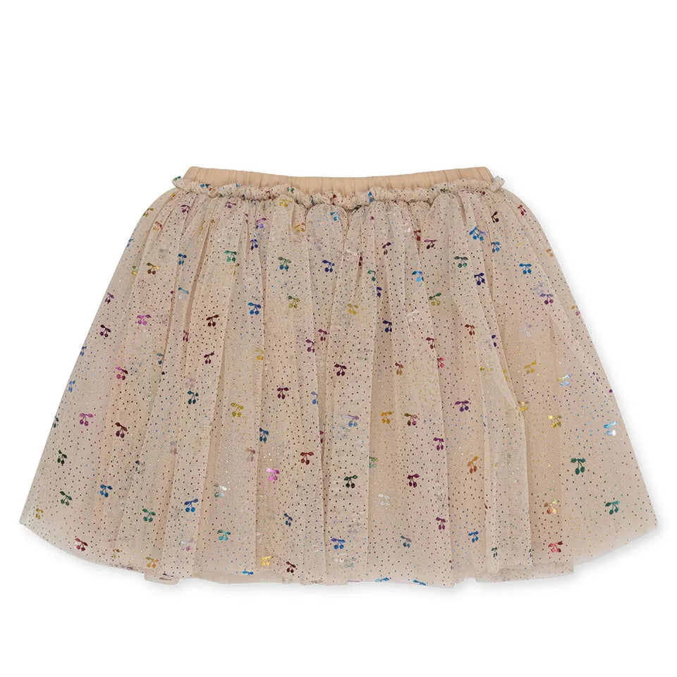 Verão ks bebê meninas cereja malha vestido crianças roupas meninas vestidos de princesa saias festa de natal manga longa vestidos