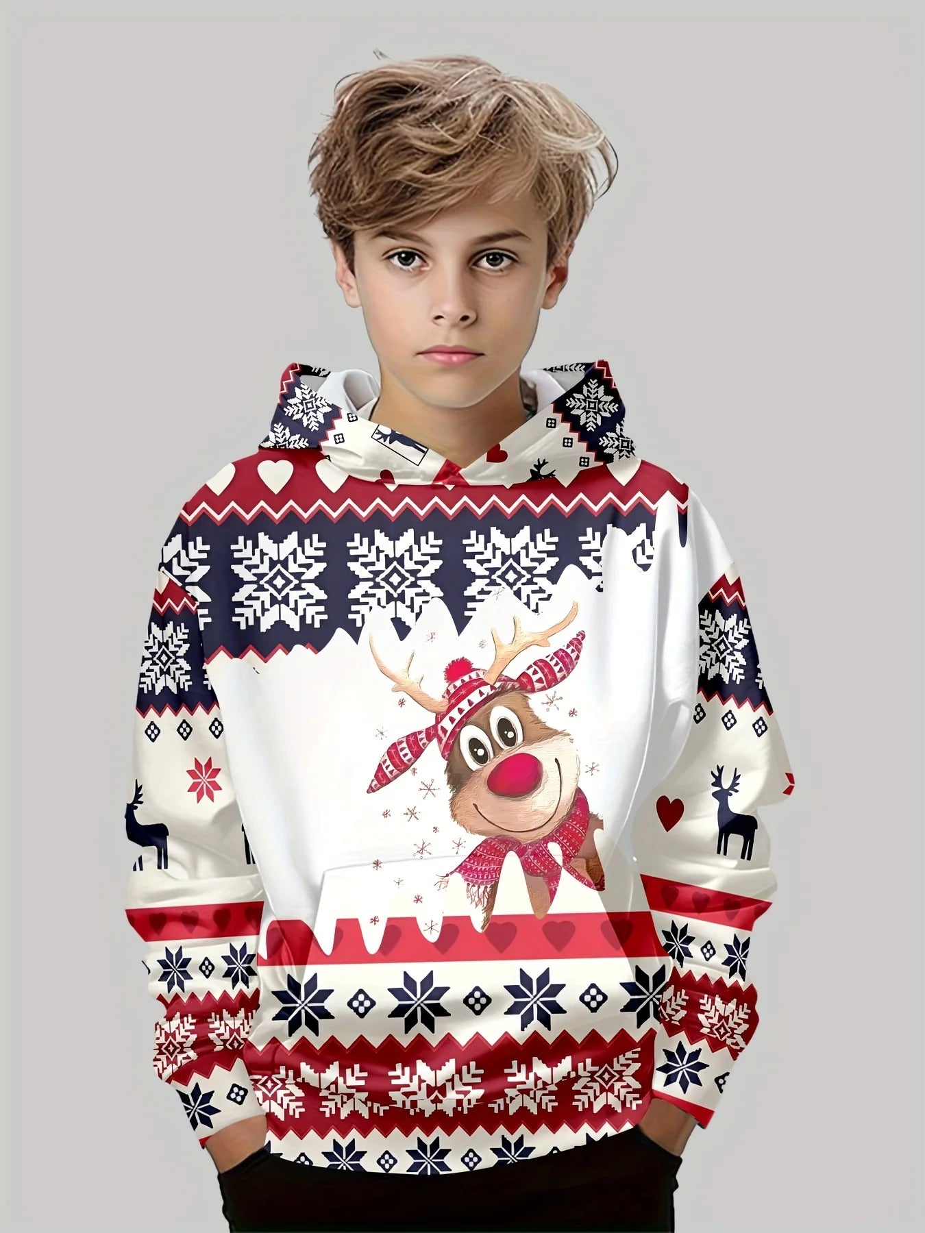 Crianças topo natal meninos roupas de manga longa outono roupas infantis dos desenhos animados papai noel impressão pulôver menina camisolas