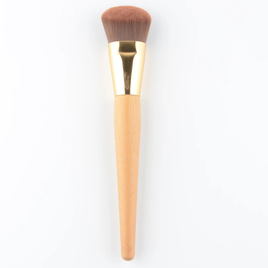 1pc super macio pó compõem pincéis fundação blush pincel de maquiagem sombra mistura contorno profissional alta qualidade bambu