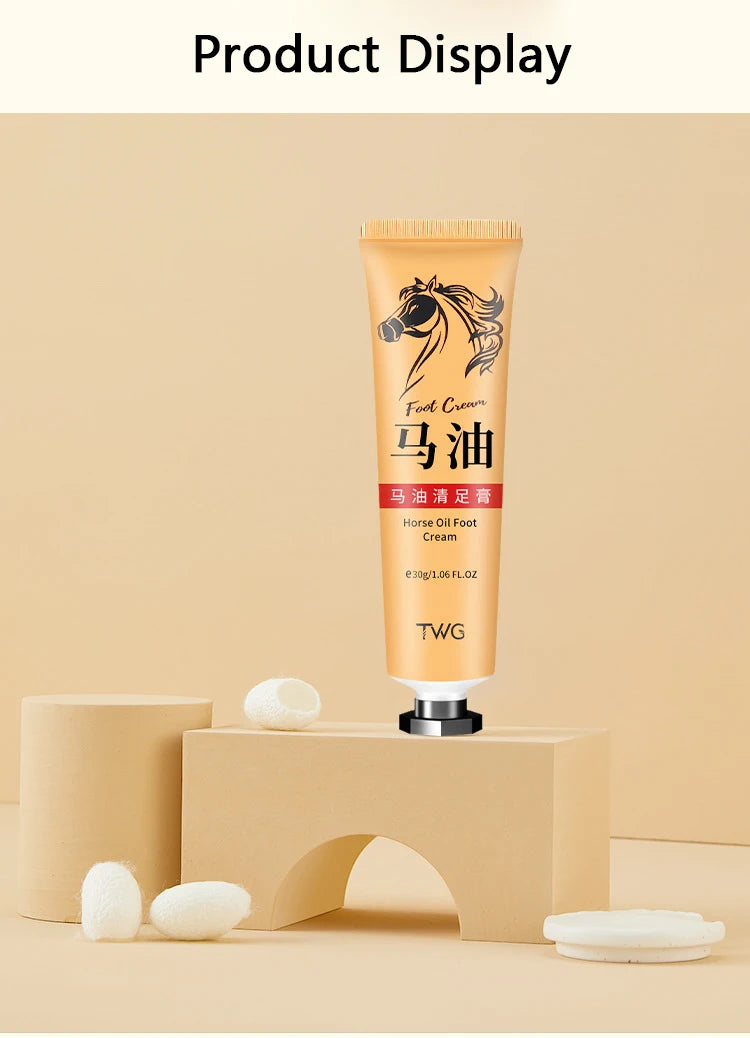Ma You Qing Creme para pés, Creme hidratante para pés, adequado para pele seca, adequado para cuidados com as mãos e pés para mãos e pés secos
