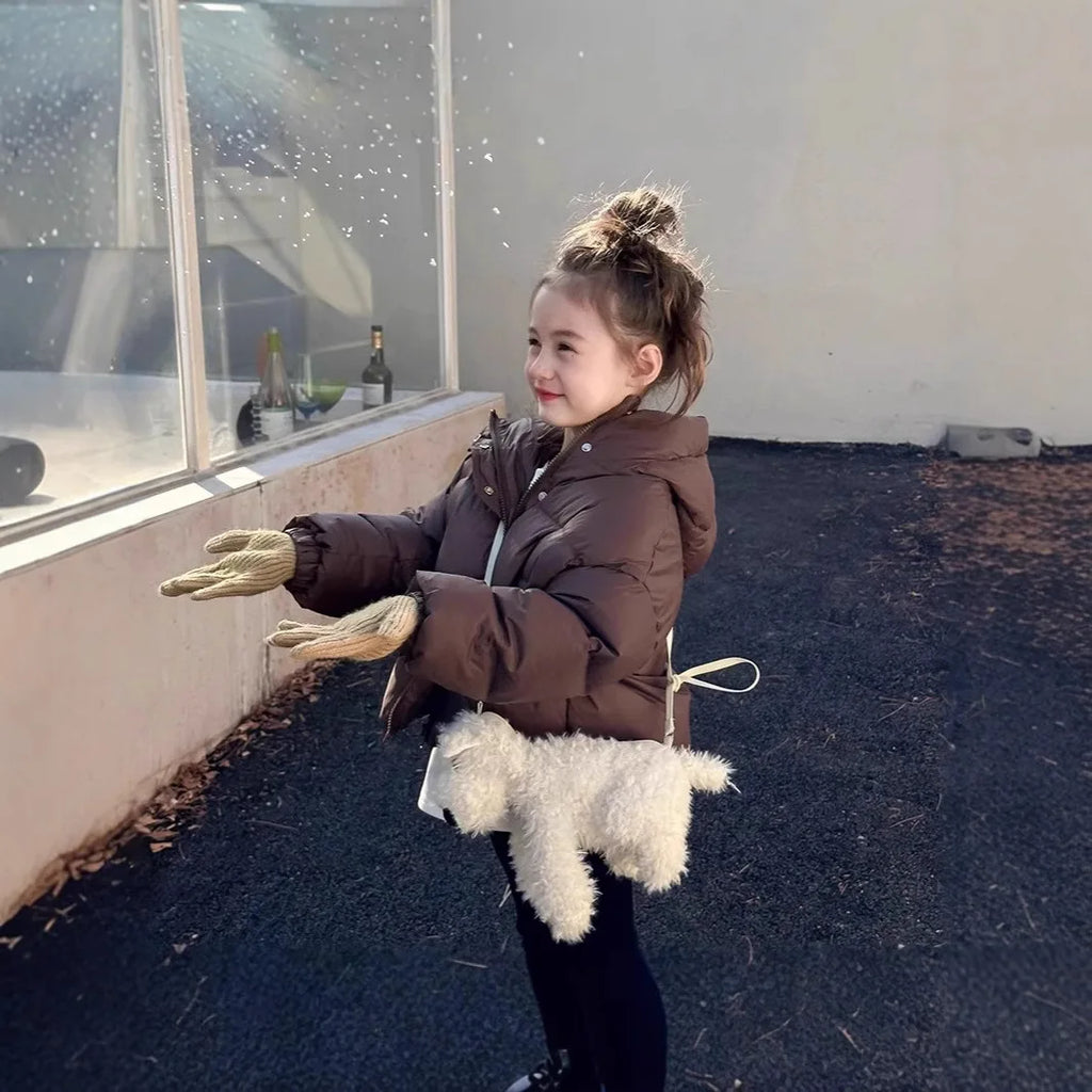 Meninas para baixo jaqueta de algodão crianças jaqueta de algodão grosso superior jaqueta de algodão crianças jaquetas para meninas casacos de inverno ropa de niña Пухоiyahaк