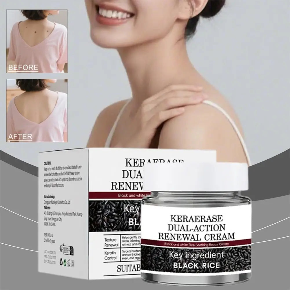 Creme hidratante de polpa crua de arroz preto - hidrata, evece o tom da pele, reduz linhas finas com extrato de arroz e cuidados faciais de hialuronato