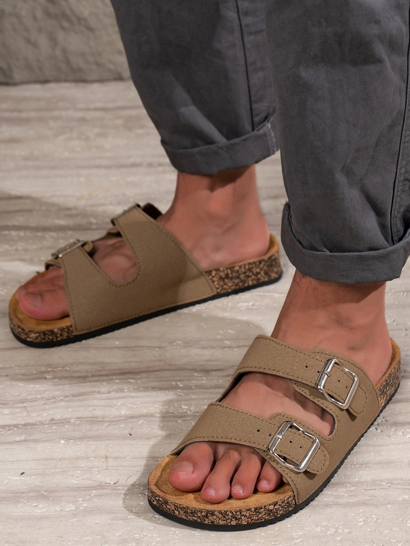 Chinelos masculinos da moda, impermeáveis, antiderrapantes, sola grossa, resistentes ao desgaste, para casa, trabalho ao ar livre, chinelos casuais