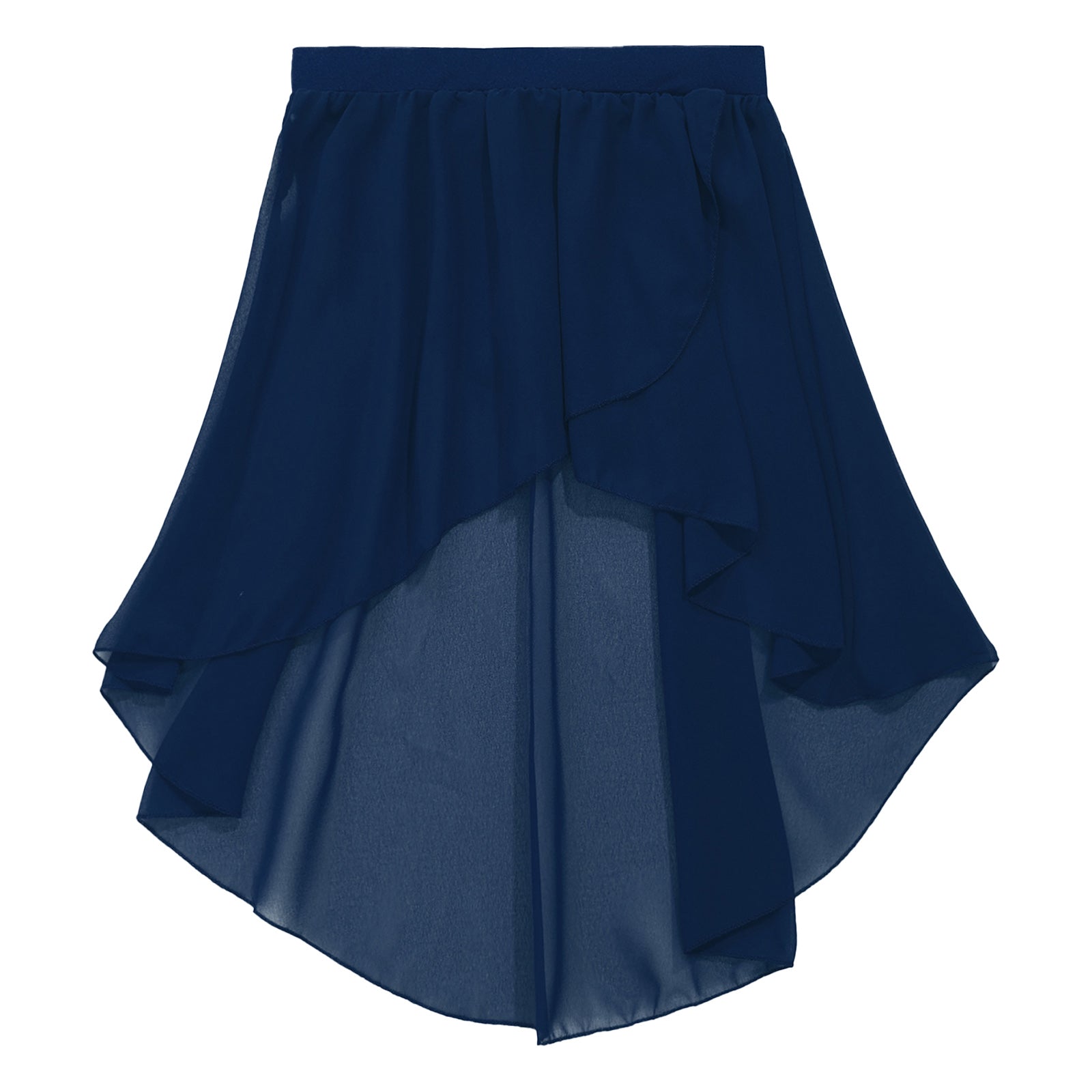 Crianças meninas cintura elástica oi-baixo chiffon saia moderna dança lírica jazz latino cha-cha ballet patinação desempenho roupas