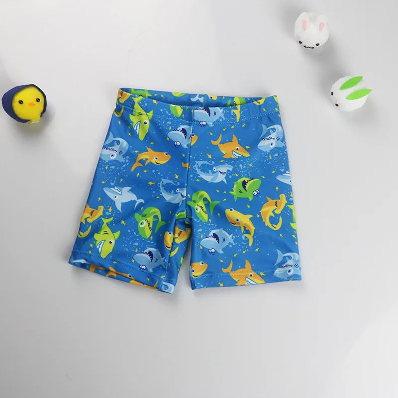 Shorts de Praia Infantis Verão 2026 para Meninos com Estampa de Desenho Animado, Calções de Banho para Crianças de 1 a 9 Anos, Roupa de Banho Infantil, Calções de Natação