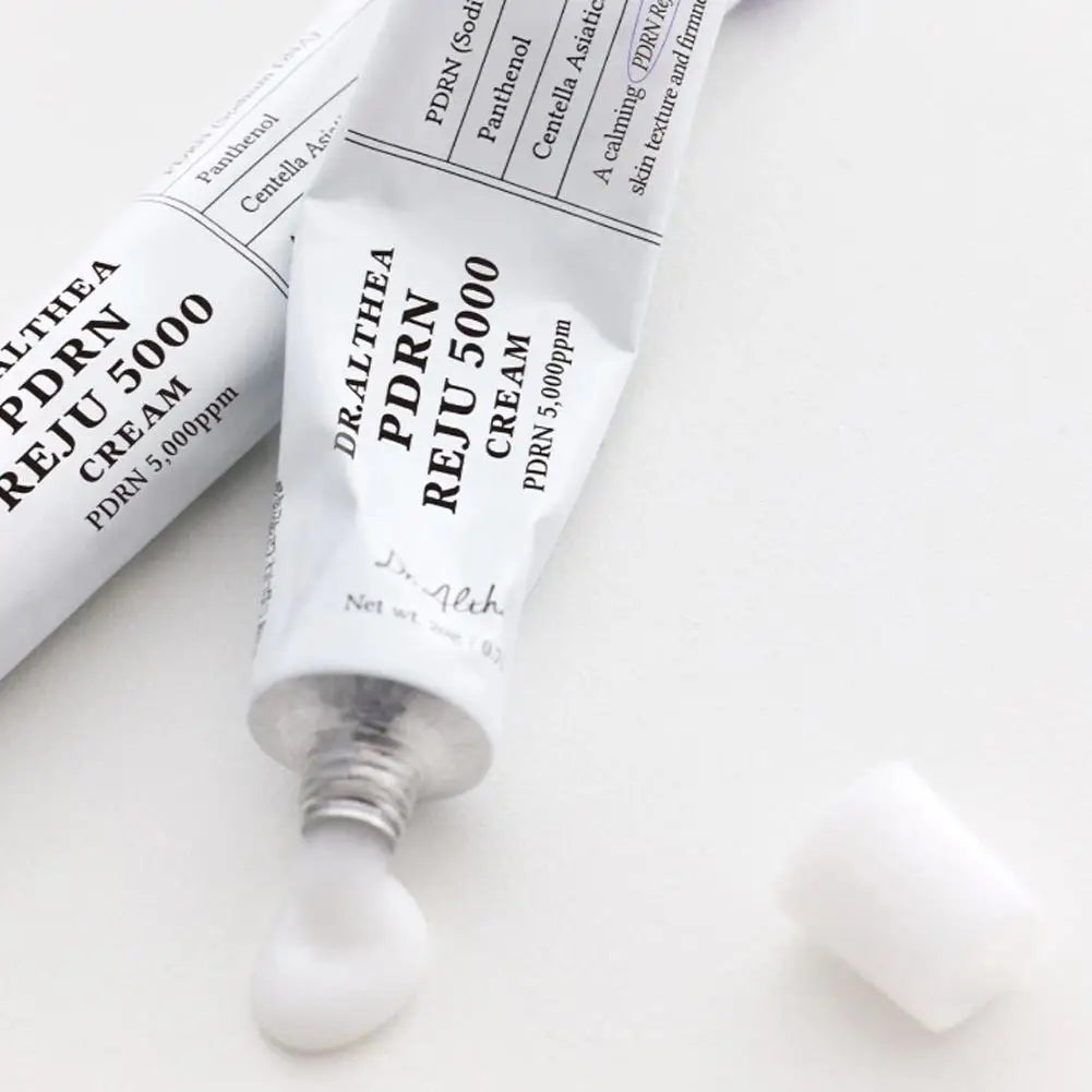 Creme Facial Calmante PDRN REJU 5000 com Pantenol e Centella Asiatica para Redução de Rugas, Cuidado Facial, Skincare Coreano